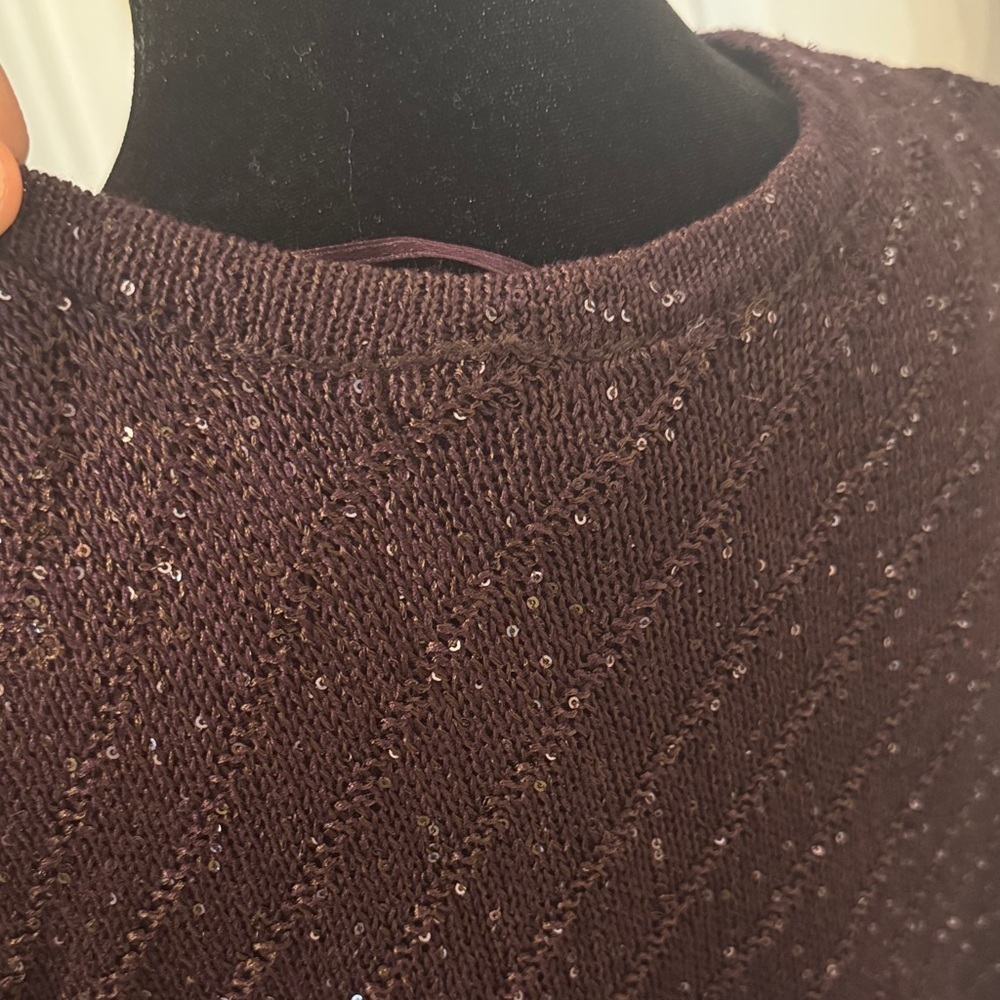 Apt. 9 Women's Long Sleeve Top - Dark Brown - Picture 9 of 15